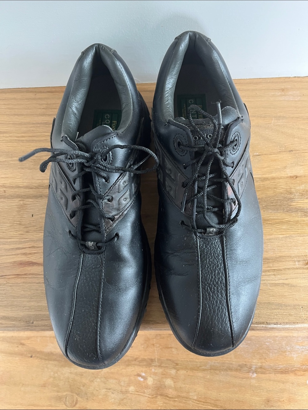 Men's Black Athletic Lace-Up Comfort Shoes